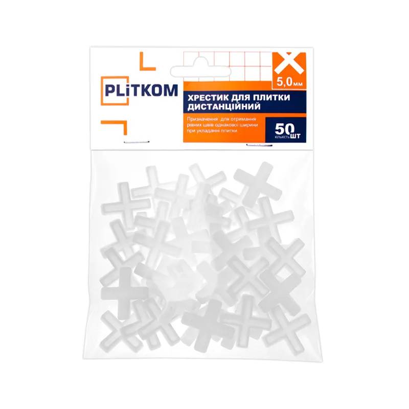 Хрестики для плитки Plitkom 5.0 мм 50 шт - 214258
