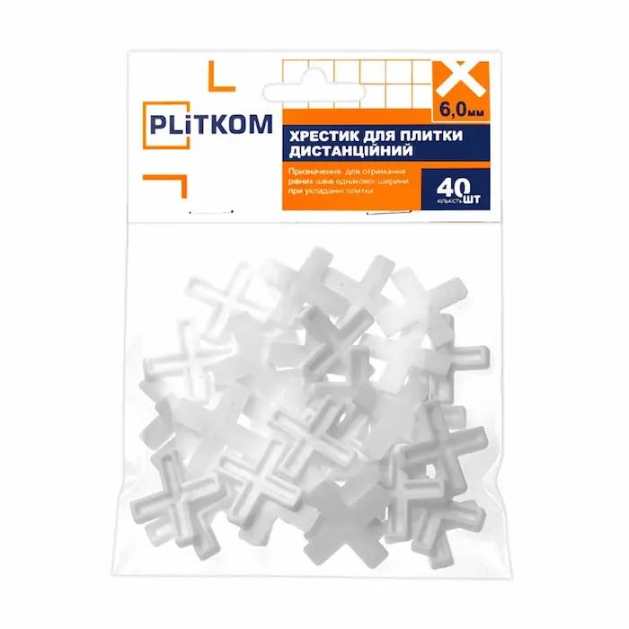 Хрестики для плитки Plitkom 6.0 мм 40 шт - 214262