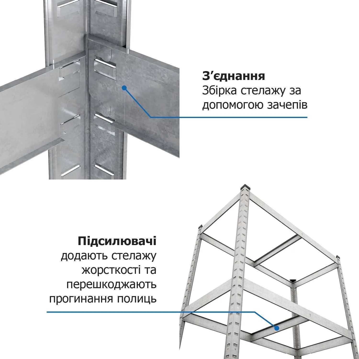 Стеллаж металлический оцинкованный ""Бюджет"" 1800х900х400 мм, 5 полок, МДФ - 198519150