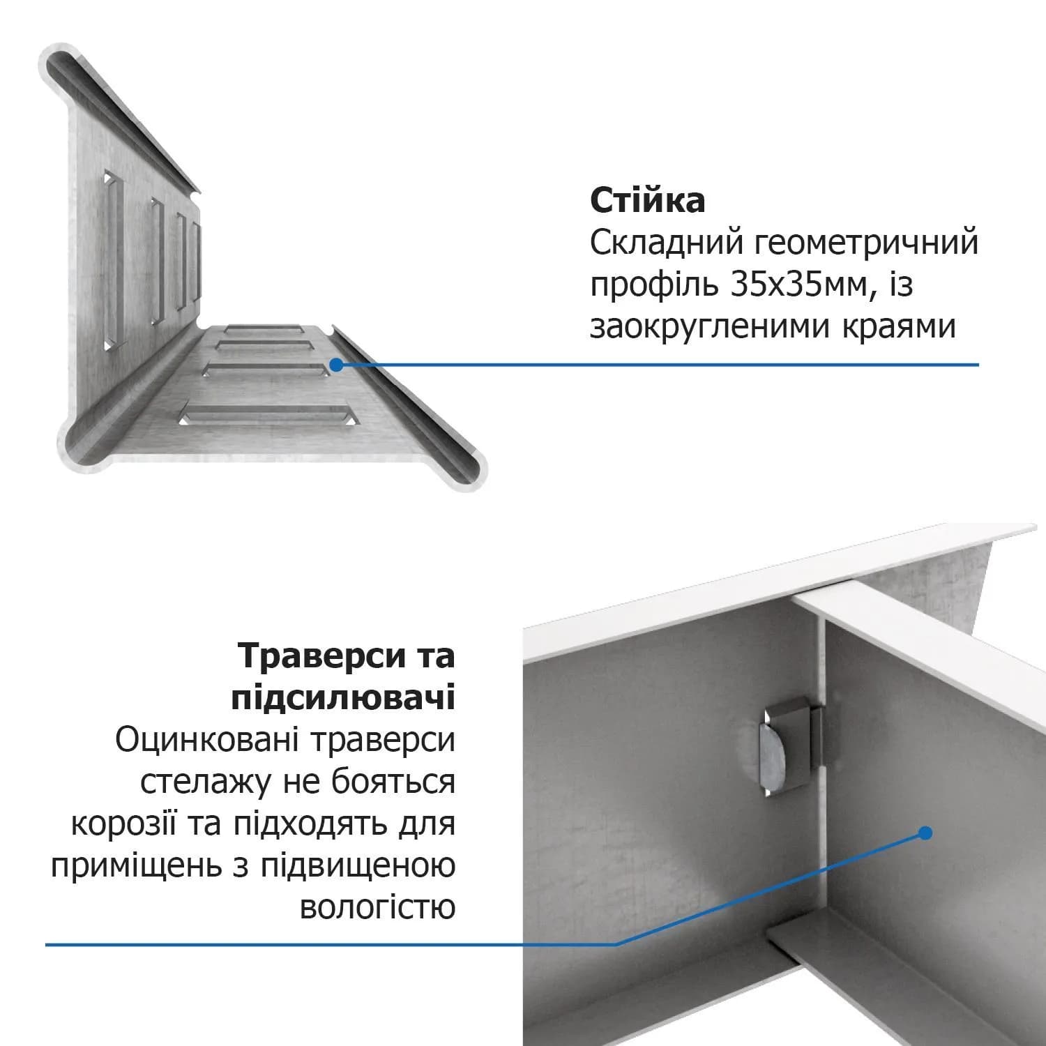 Стеллаж металлический оцинкованный ""Бюджет"" 1800х900х450 мм, 5 полок, ДСП - 884896690