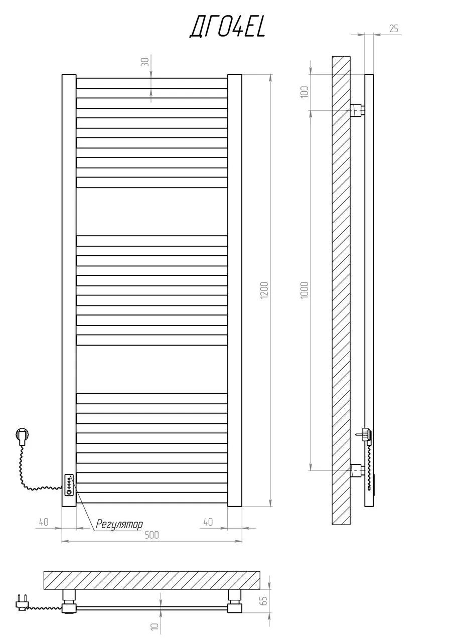 Рушникосушарка KOSSER Герда 1200х500 EL - 219200