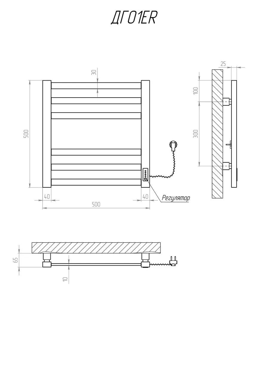Рушникосушарка KOSSER Герда 500х500 ER - 219235