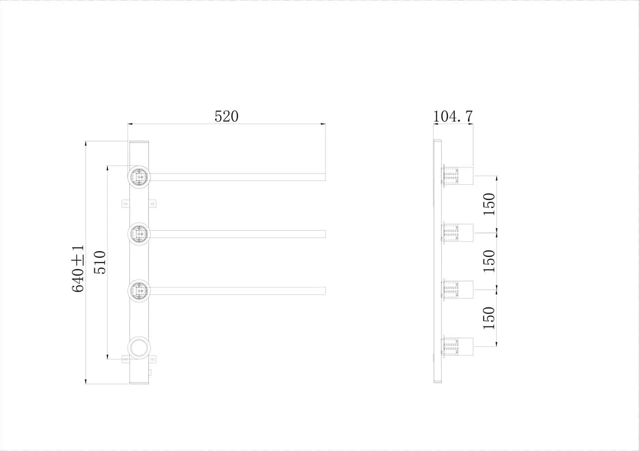 Рушникосушарка KOSSER Вертекс 510х520/3 ELR тайм. - 510876094