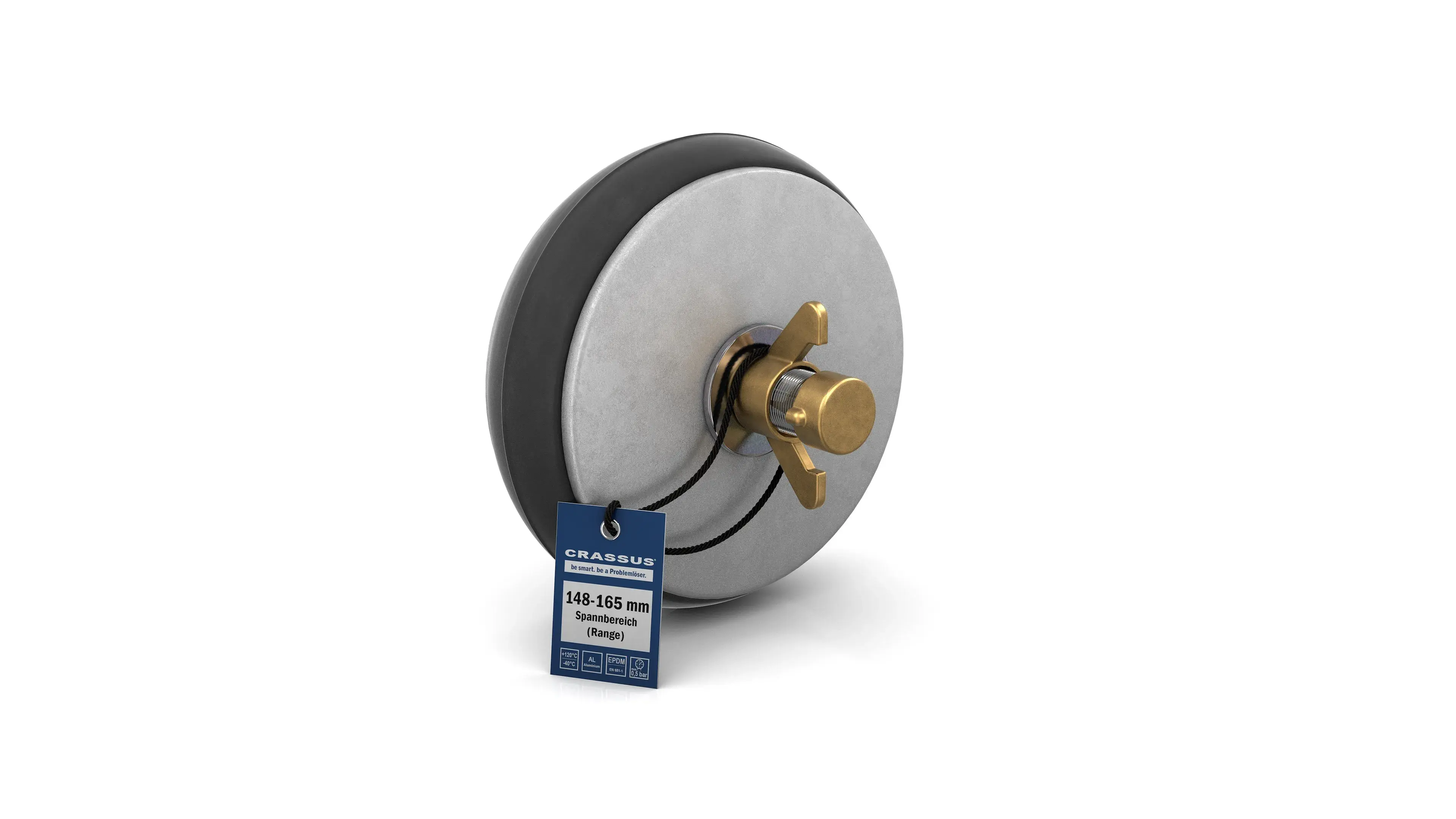 Внутренняя заглушка CRASSUS CSV 150 EPDM / алюминий - 165253253