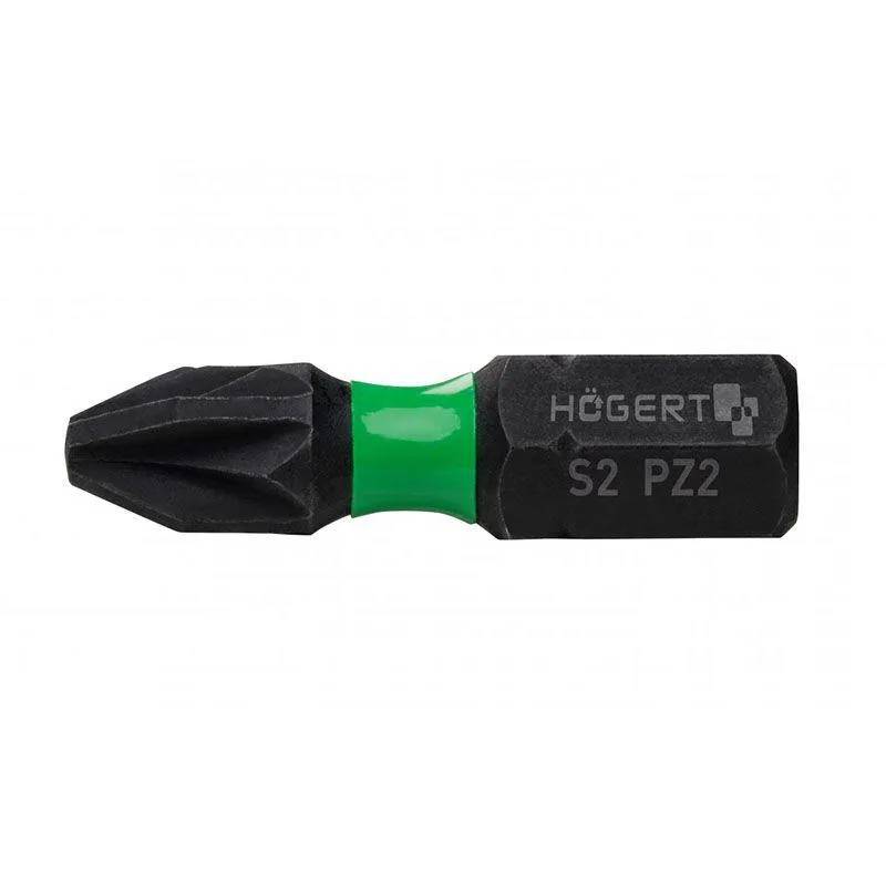 HOEGERT Биты ударные 20 шт PZ2 25 мм (HT1S700) - 220292