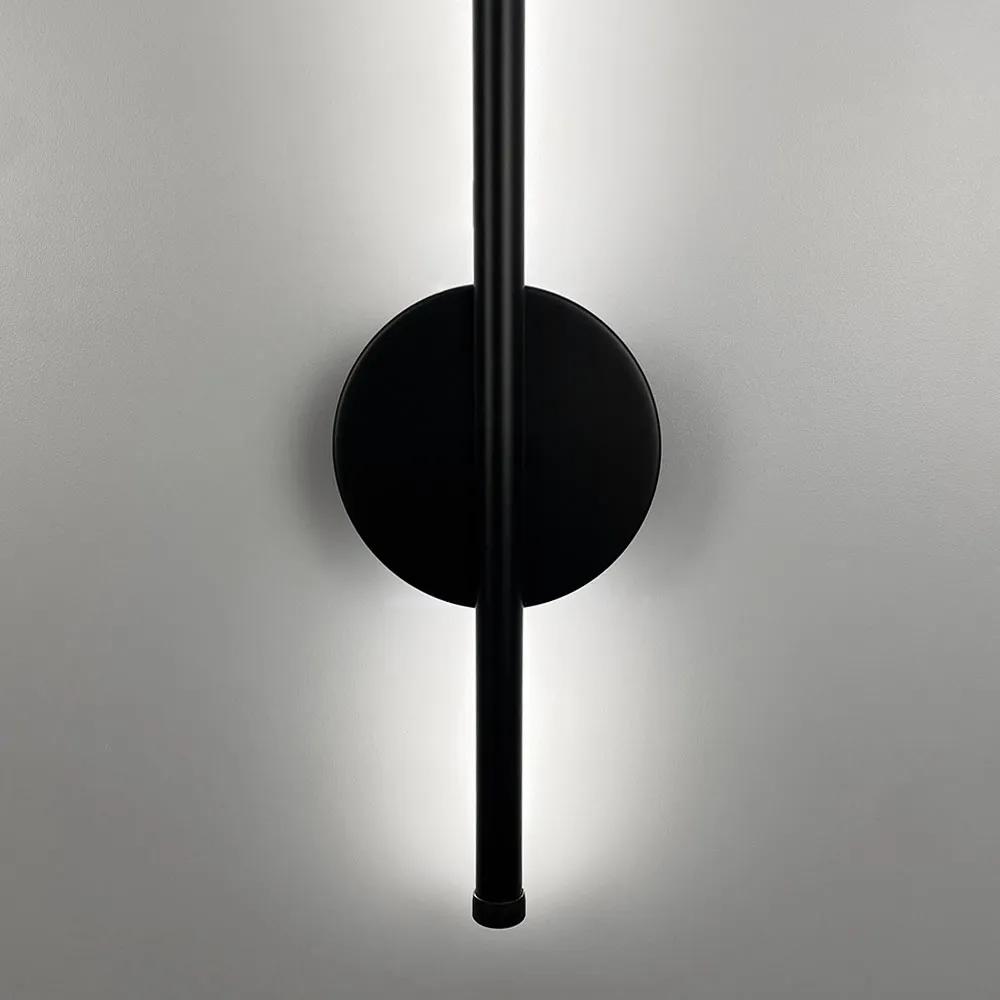 Видовжене чорне LED бра 60 см W007/600 BK - 220621
