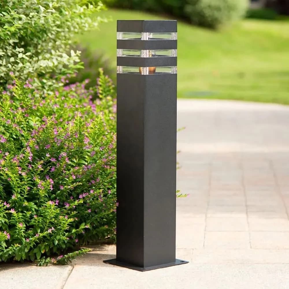 Уличный фонарь в черном цвете корпуса 60 см 8024 60CM BK (стовп) - 885947937