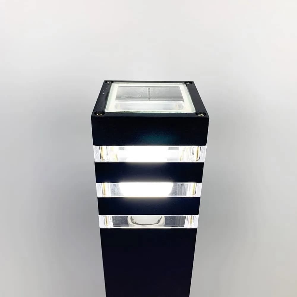 Уличный фонарь в черном цвете корпуса 60 см 8024 60CM BK (стовп) - 885947937