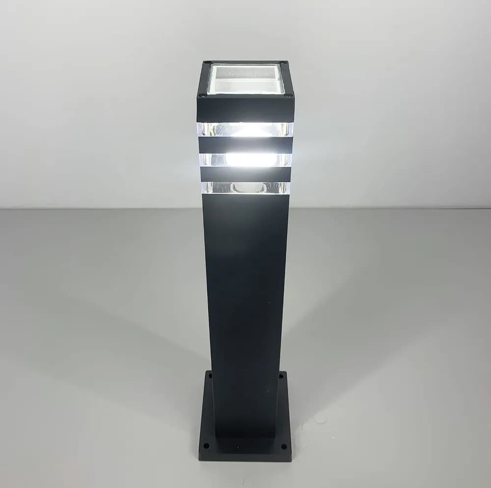 Уличный фонарь в черном цвете корпуса 80 см 8024 80CM BK (стовп) - 106420229