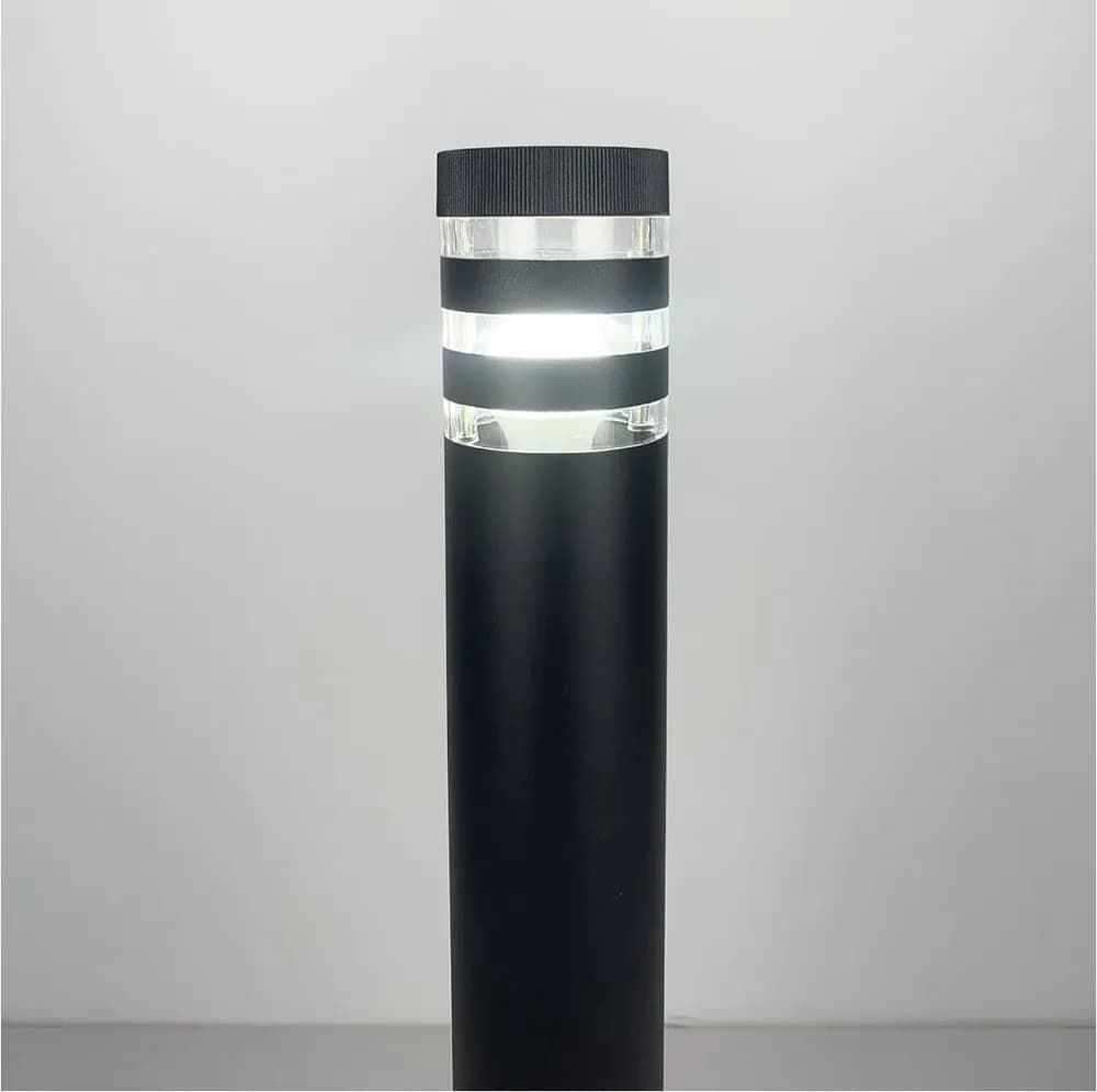 Стильный уличный фонарь в черном корпусе 8021 80CM BK (стовп) - 575162114