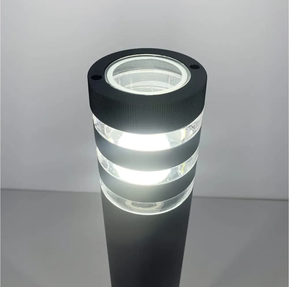 Стильный уличный фонарь в черном корпусе 8021 80CM BK (стовп) - 575162114