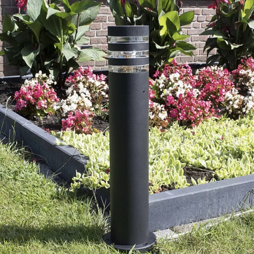 Стильный уличный фонарь в черном корпусе 8021 80CM BK (стовп) - 575162114