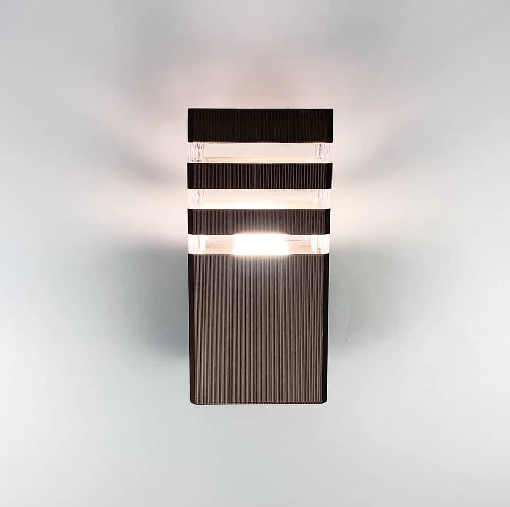 Уличный настенный светильник в цвете Coffee 23х11 см 8024-1W CF - 257405557