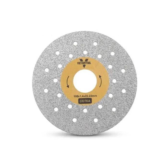 Алмазный диск для плитки VICTORYTOOL 100 мм 125х1,4х22,23 (СОТКА) - 221060