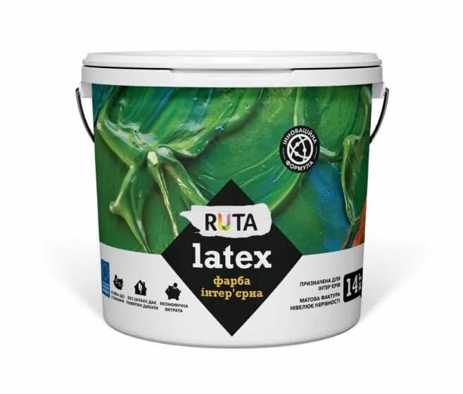 Краска интерьерная Latex RUTA - 1,4 кг. - 641817899