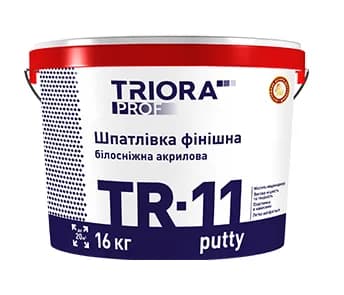 «TR-11 putty» Шпаклівка білосніжна фінішна - 16 кг - 941184553