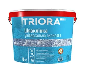 Шпаклівка універсальна акрилова ТМ TRIORA - 16 кг - 715028399