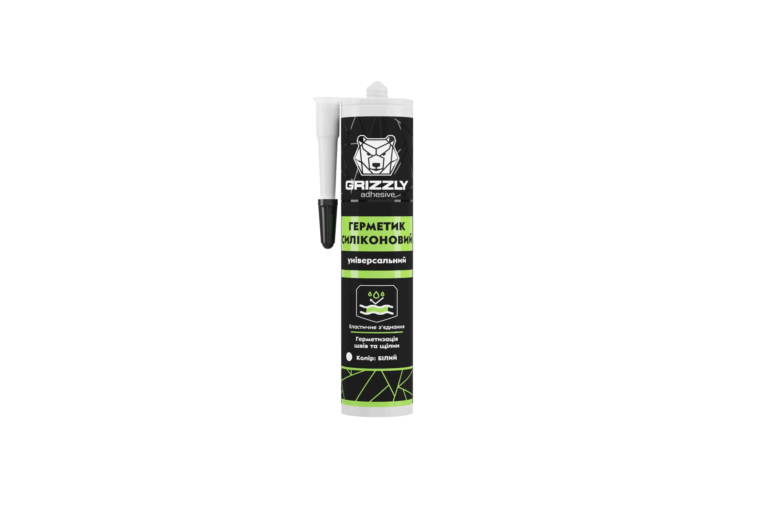 Герметик силіконовий універсальний ТМ GRIZZLY - 50 г, Прозорий - 991914159