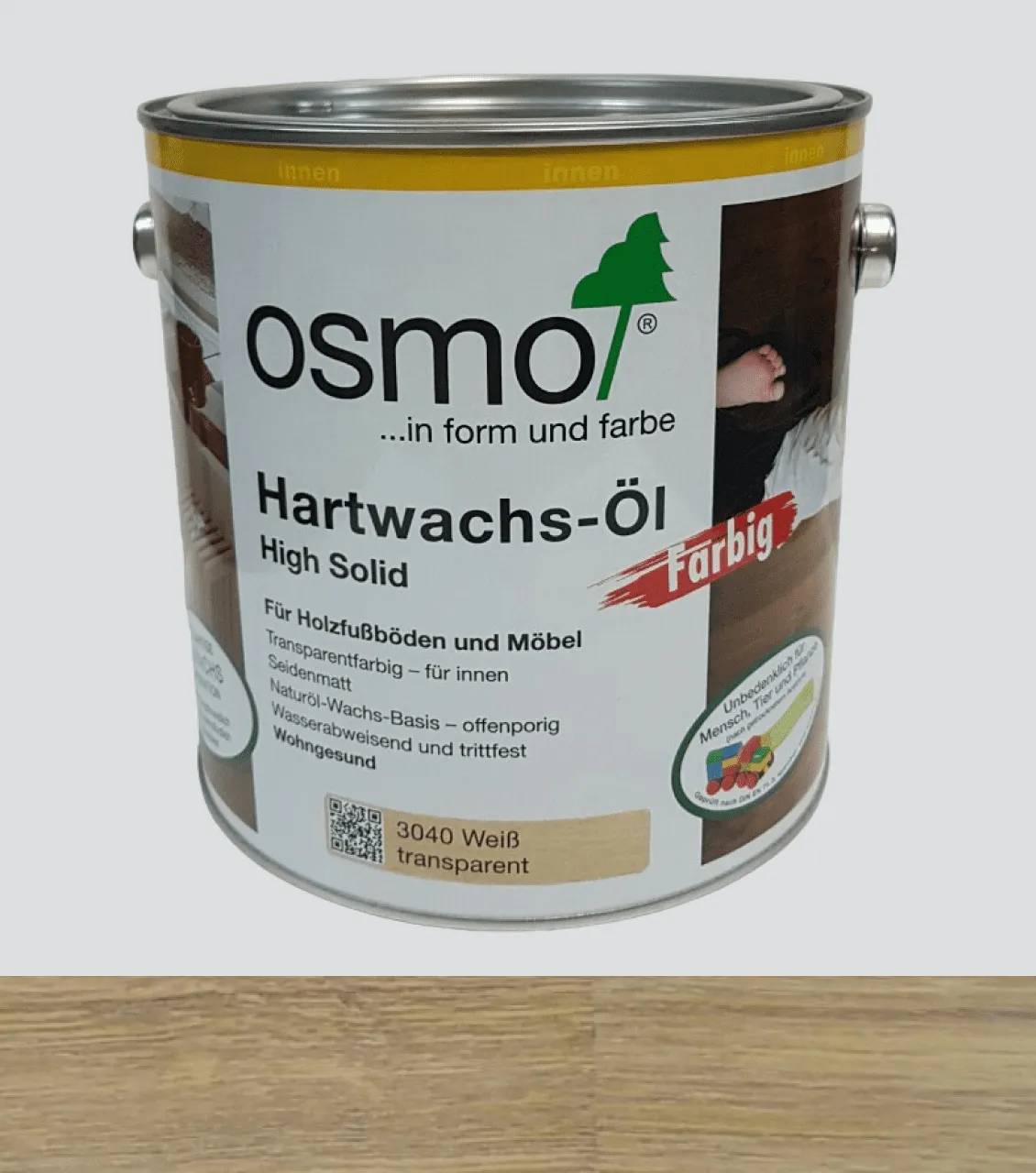 Олія-віск Hartwachs-Öl Farbig Osmo білий 2.5 л (795343506) - 222026