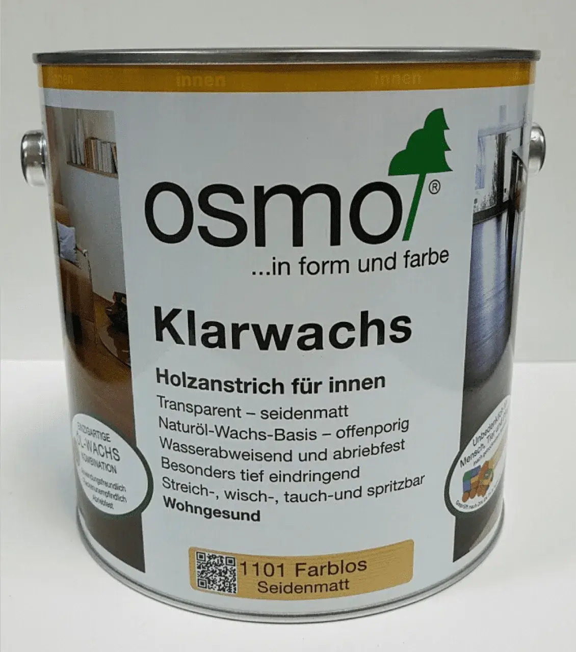 Олія-віск Klarwachs Osmo прозора 0.125 л (981387742) - 222050
