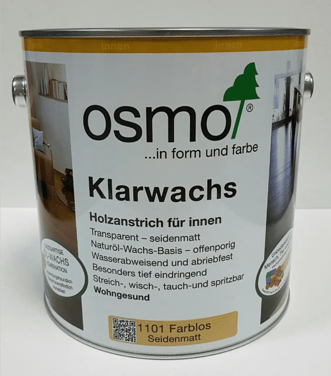 Масло-воск Osmo Klarwachs прозрачный 0.75 л шелковисто-матовый (768975920) - 222051