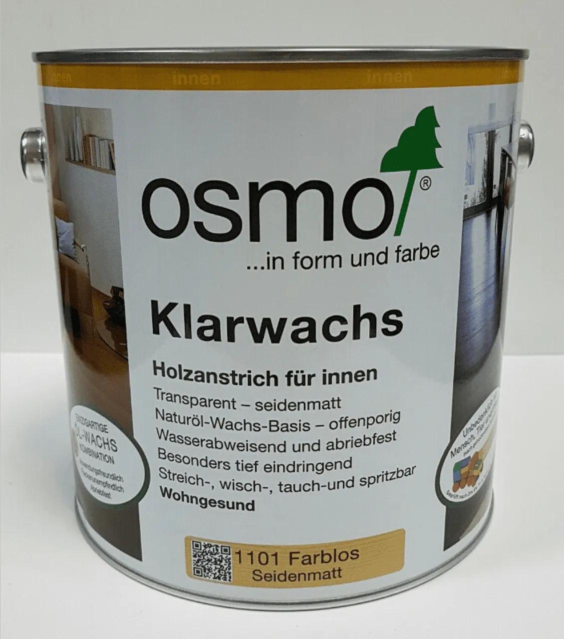 Масло-воск Osmo Klarwachs прозрачный 2.5 л (101075447) - 222052