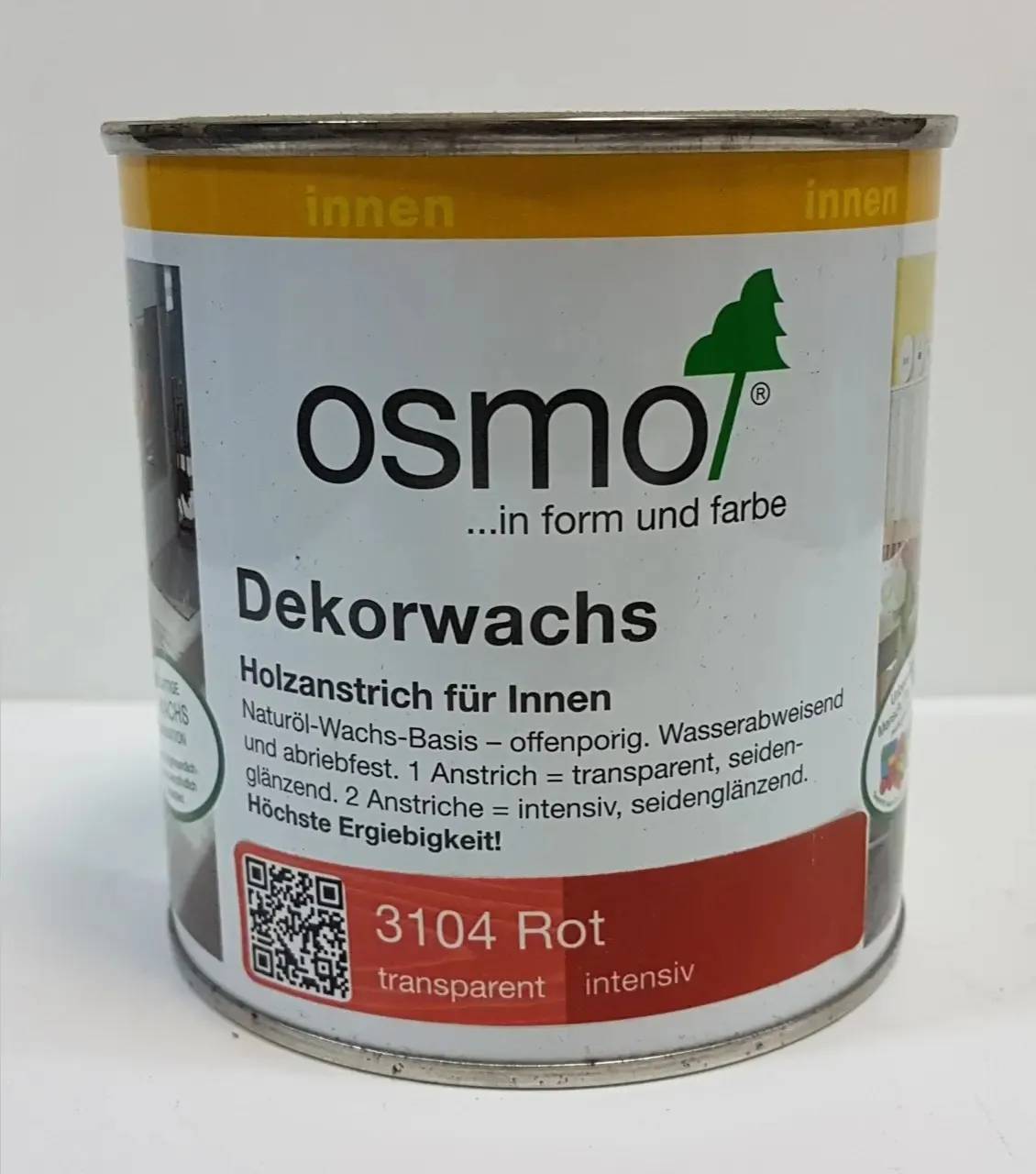 Масло-воск Osmo Dekorwachs Intensive Tone Красный 0.75 л (638158302) - 222083
