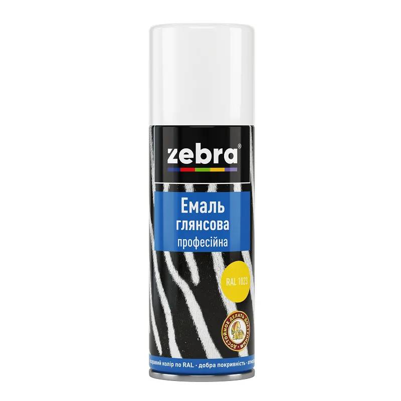 Емаль глянсова професійна ZEBRA - 400 мл, RAL 6003 Хакі - 222699