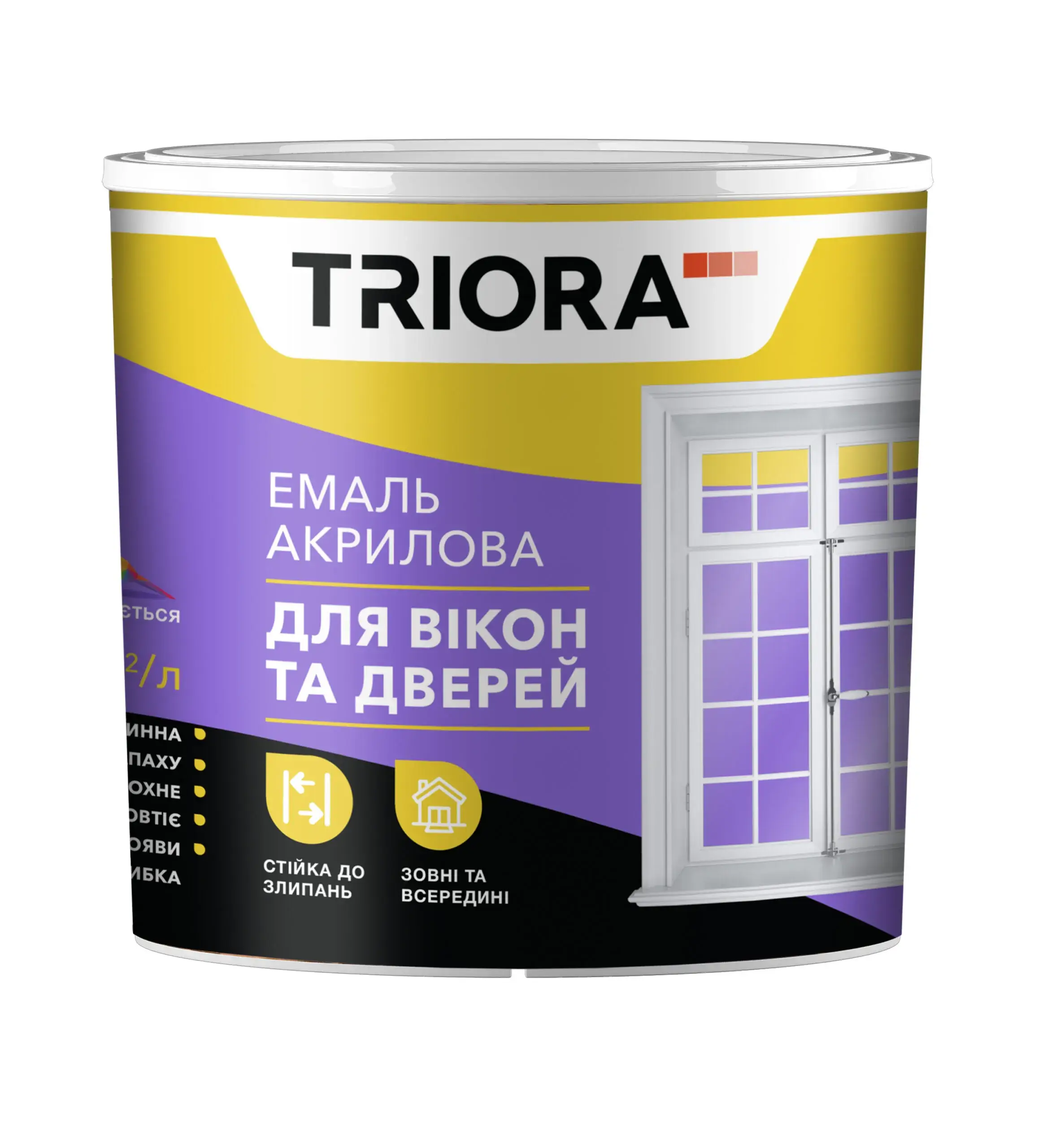 Эмаль для окон и дверей акриловая ТРИОРА - 0,75 - 222751