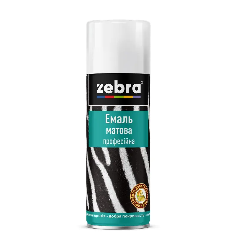 Емаль матова професійна ZEBRA - 400 мл, RAL 7016 Антрацит матовий - 222769
