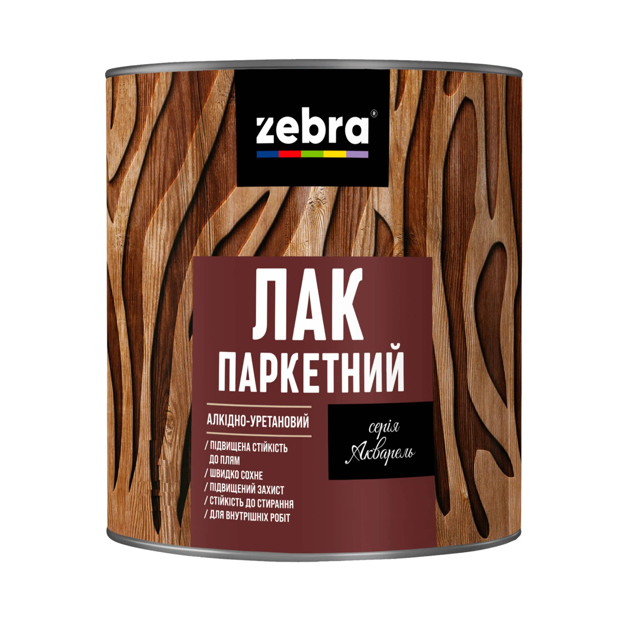 ЛАК паркетный ZEBRA серия Акварель матовый – 0,75 л - 223336