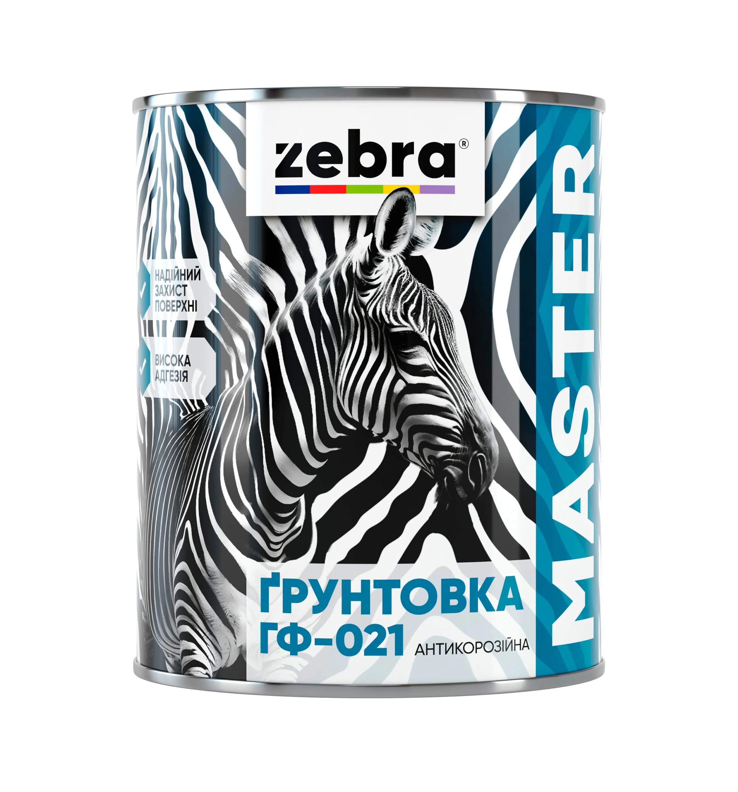 ҐРУНТОВКА ГФ-021 антикорозійна ZEBRA серія MASTER - 0,8 кг, М87 Червоно-коричневий - 969424285