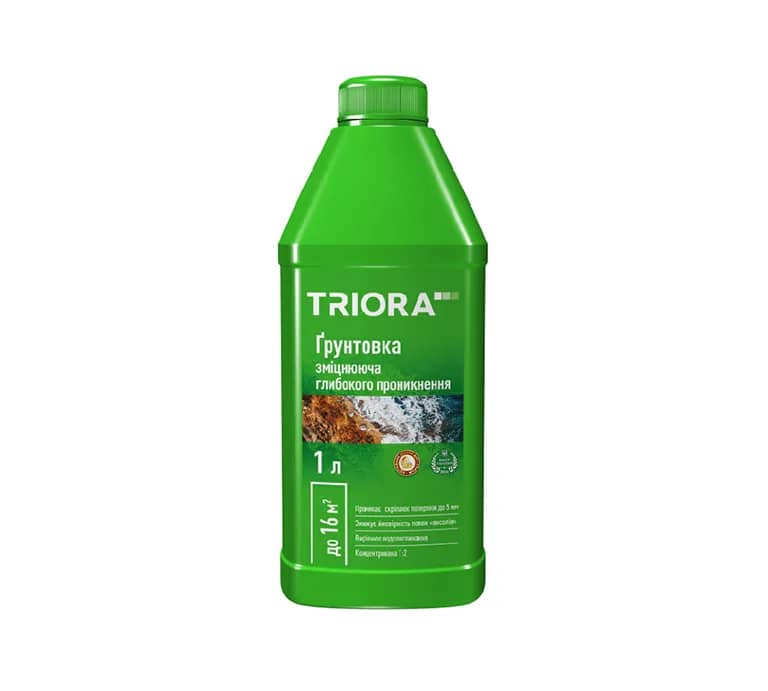 Ґрунтовка зміцнююча TRIORA безбарвна концентрат 1 л (971398583) - 971398583