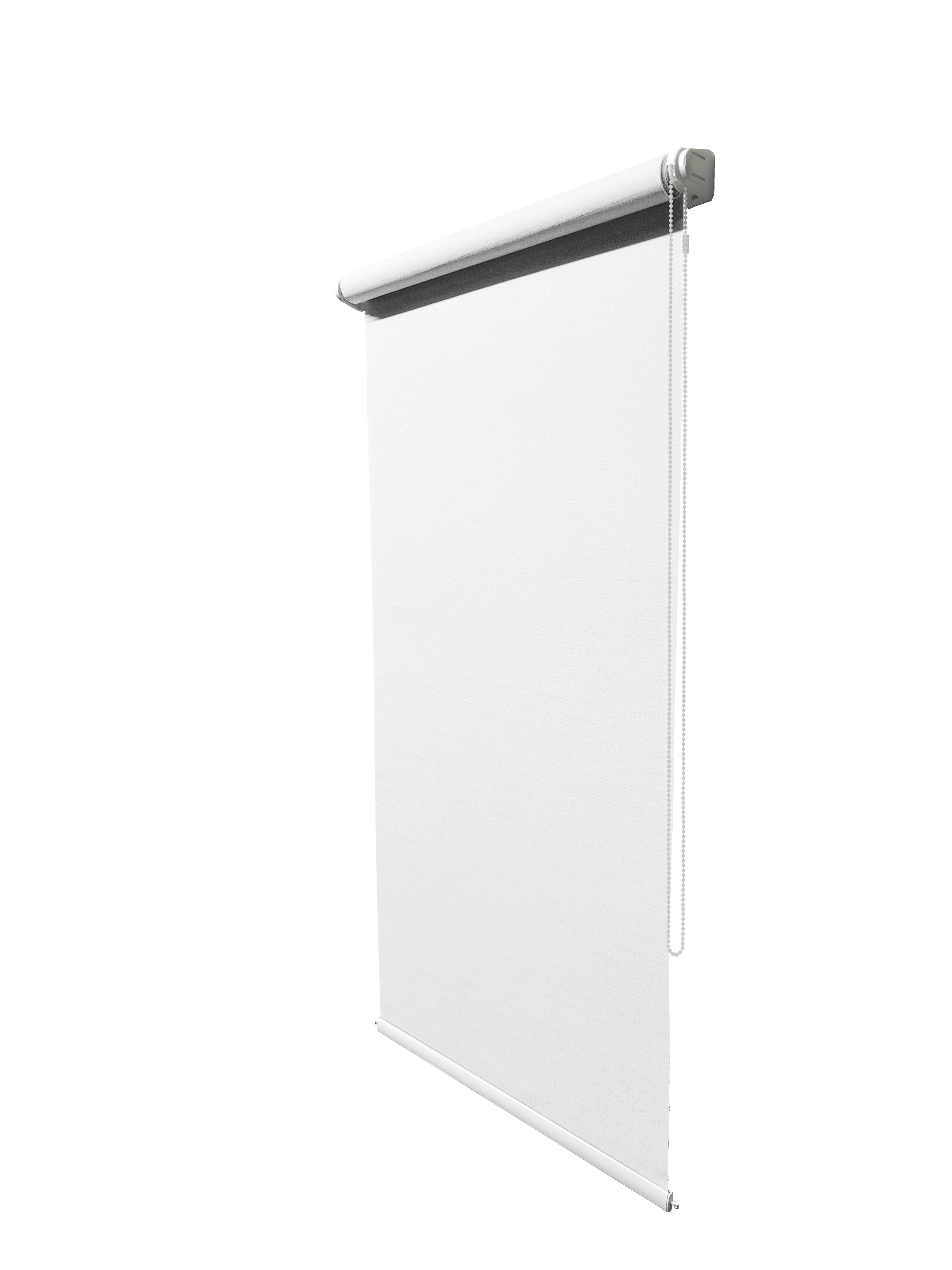 Роллета тканевая DekoriaPlus Лен 40x160 см Белый - 223806