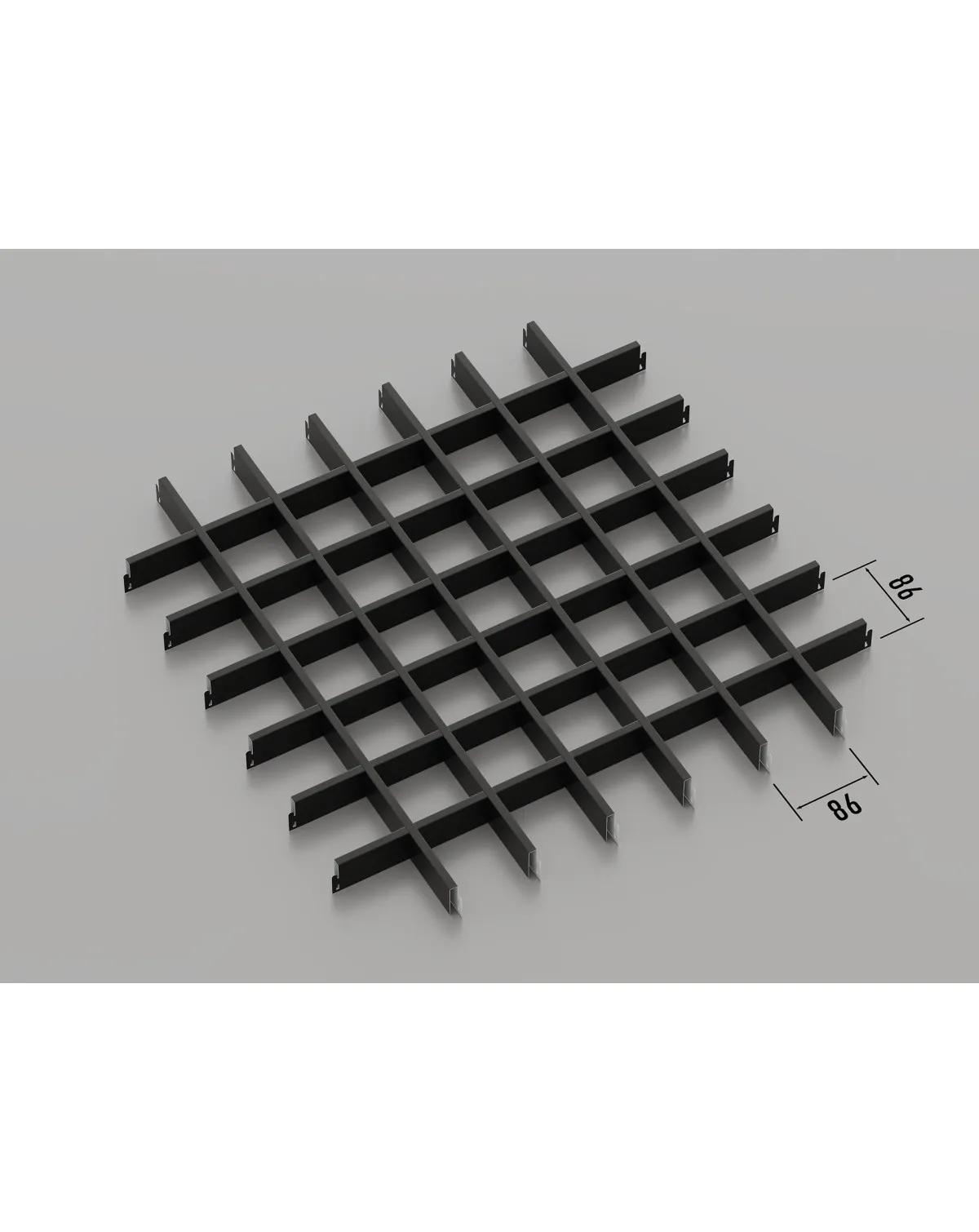Грильято классическое (RAL 9005), 40x40 мм - 225212