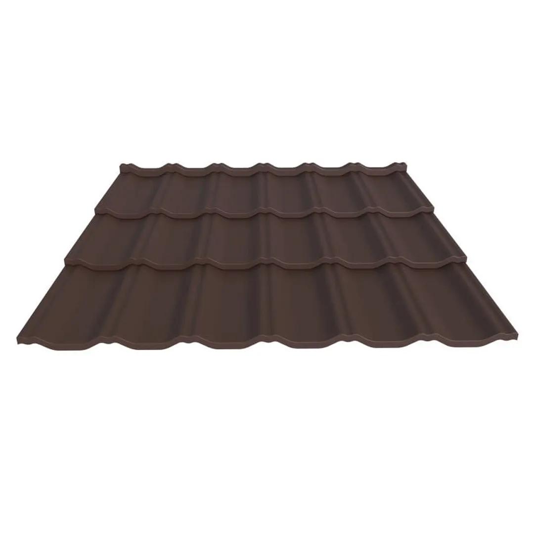 Металочерепиця ГРАДО 0,5 мм RAL 8017m Арт.201357-8017 - 225925