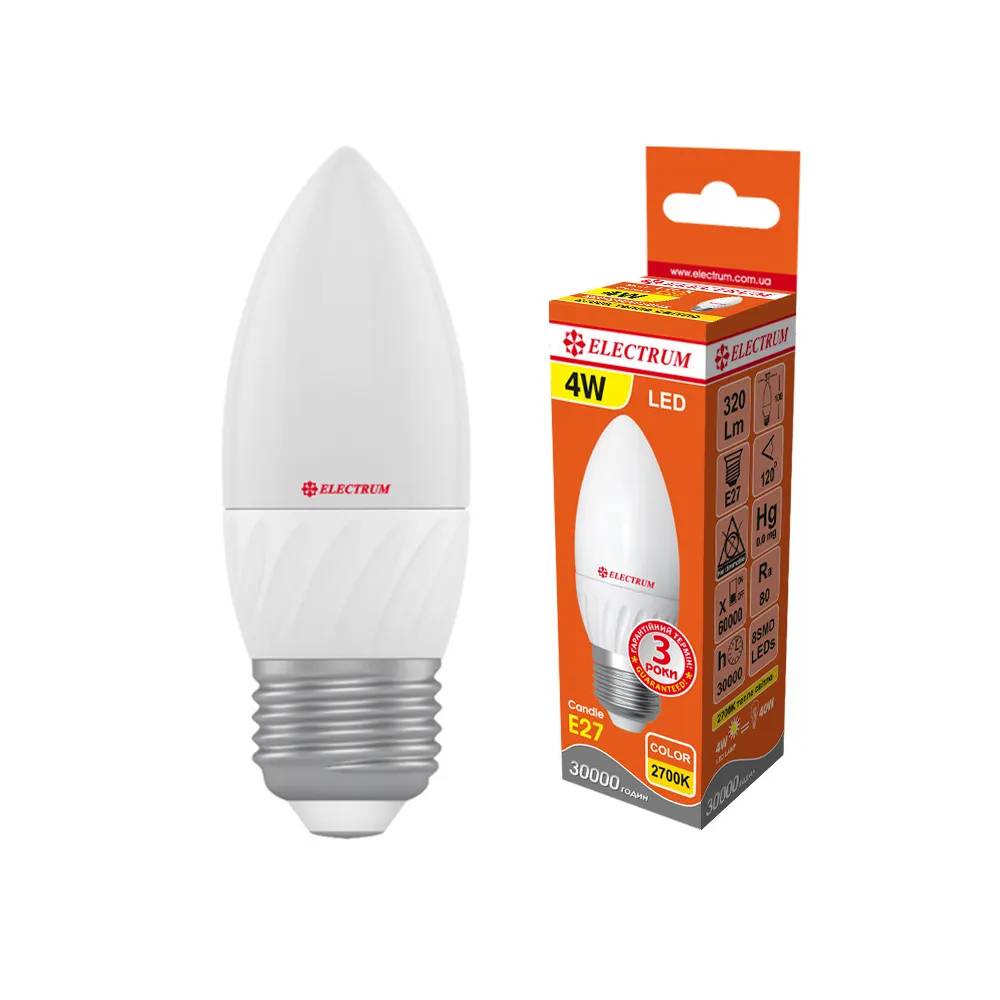 Лампа світлодіодна ELECTRUM 4W LС-8 Е27 2700К (A-LC-0188) - 227058