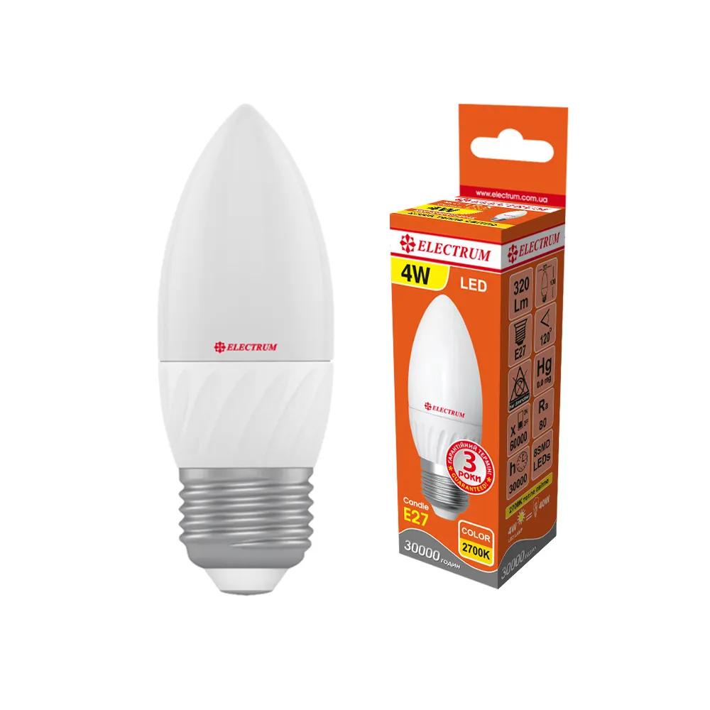 Лампа світлодіодна ELECTRUM 4W LС-8 Е27 2700К (A-LC-0188) - 227058