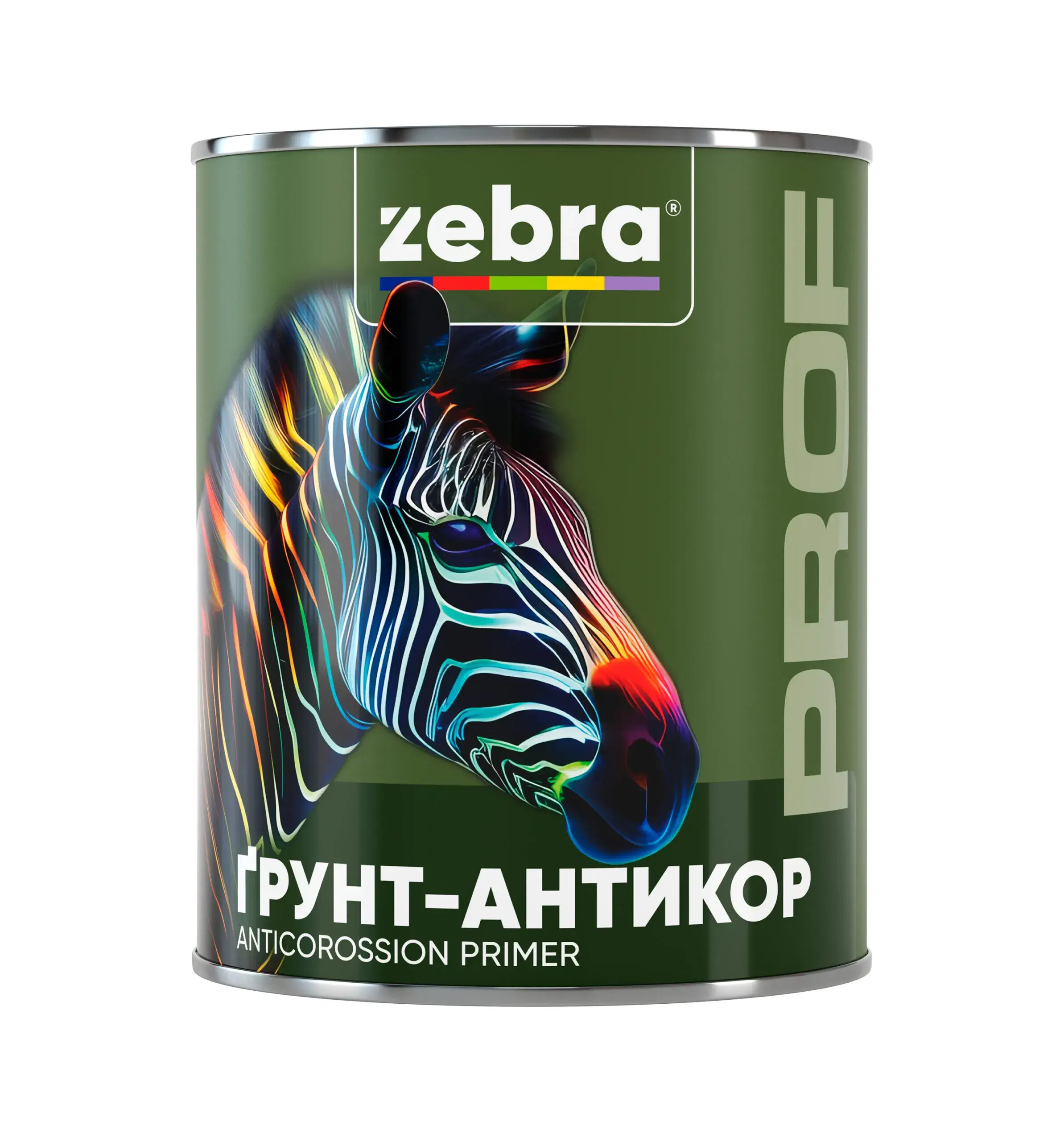 ҐРУНТ-АНТИКОР ZEBRA серія PROF - 2,5 кг, М90 Чорний - 229023