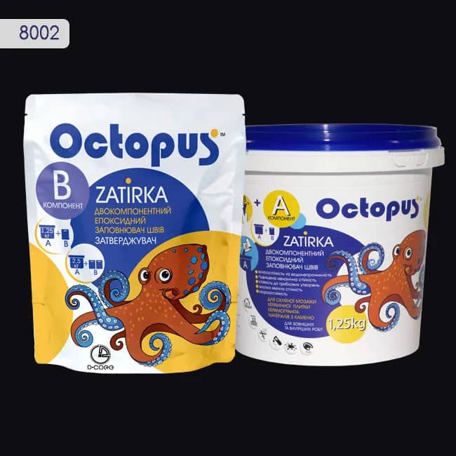 Эпоксидная затирка Octopus Zatirka 1,25 кг цвет 8002 (8002-1) - 232493