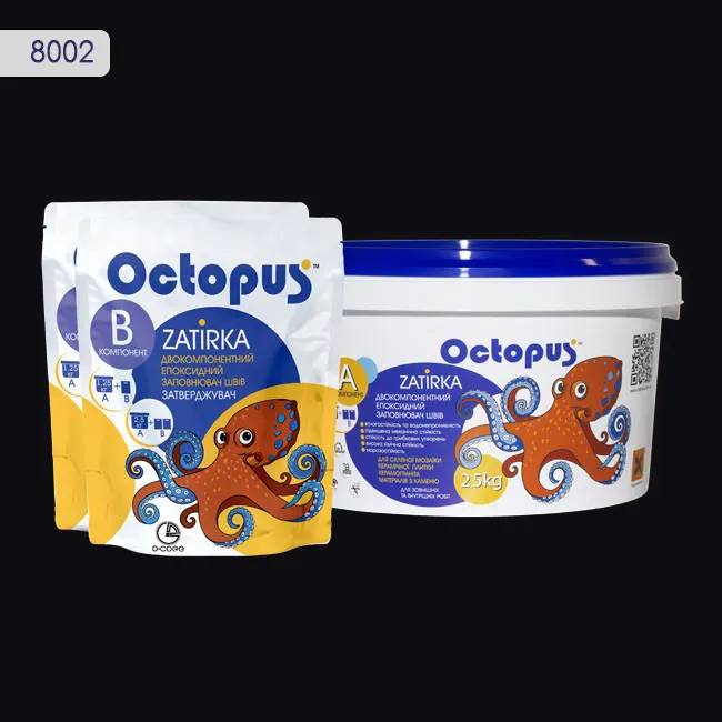 Епоксидна затирка Octopus Zatirka 2,50 кг колір 8002 (8002-2) - 232496