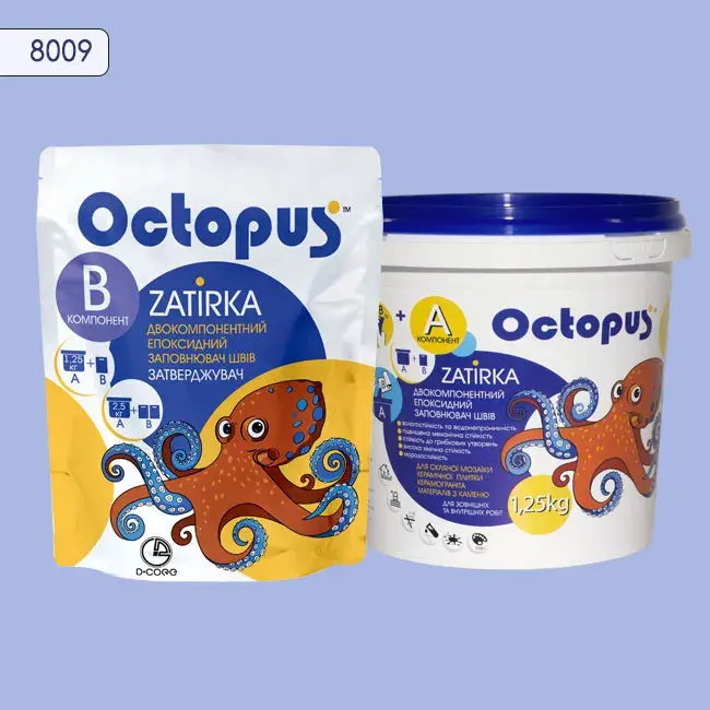 Эпоксидная затирка Octopus Zatirka 1,25 кг цвет 8009 (8009-1) - 232502