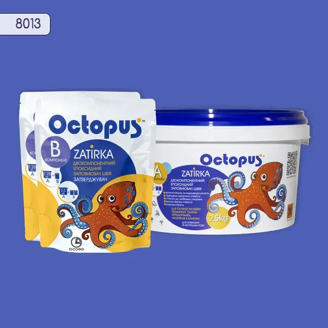 Епоксидна затирка Octopus Zatirka 2,50 кг колір 8013 (8013-2) - 232532