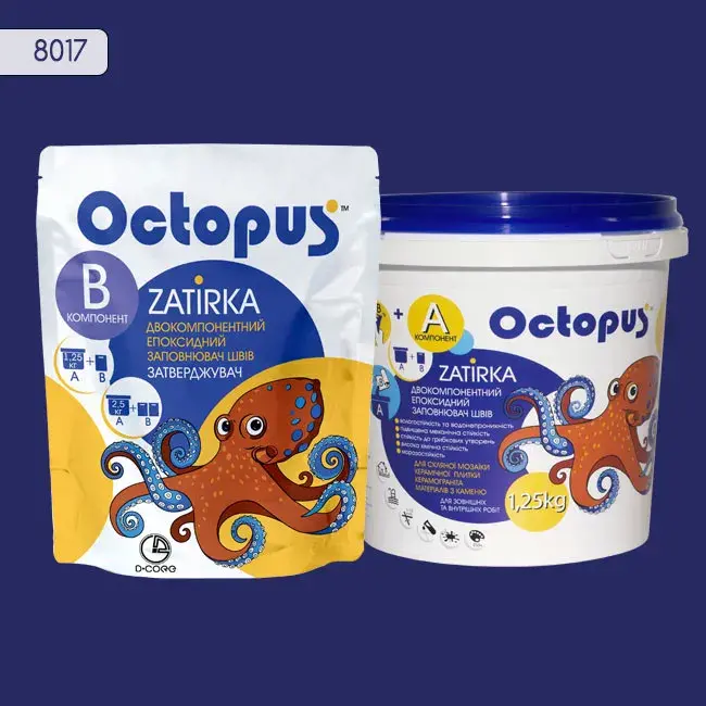 Епоксидна затирка Octopus Zatirka 1,25 кг колір 8017 (8017-1) - 232547