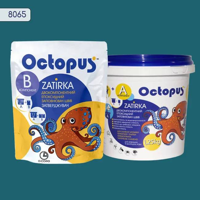 Эпоксидная затирка Octopus Zatirka 1,25 кг цвет 8065 (8065-1) - 232592