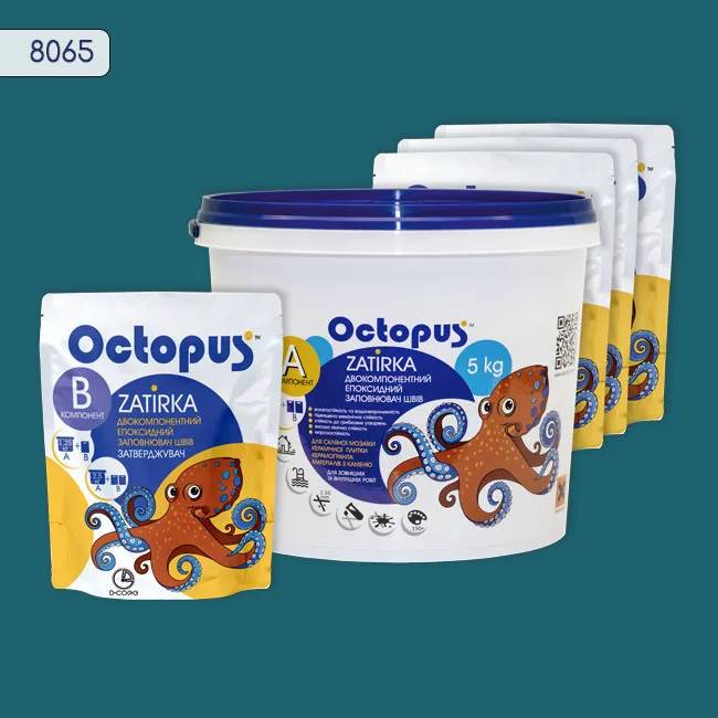 Епоксидна затирка Octopus Zatirka 5,00 кг колір 8065 (8065-5) - 232598