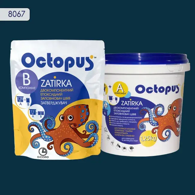 Эпоксидная затирка Octopus Zatirka 1,25 кг цвет 8067 (8067-1) - 232601