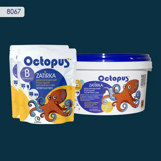 Епоксидна затирка Octopus Zatirka 2,50 кг колір 8067 (8067-2) - 232604