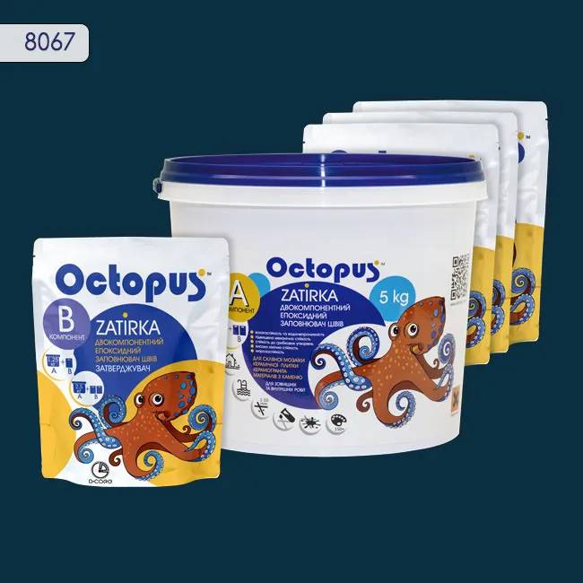 Эпоксидная затирка Octopus Zatirka 5,00 кг цвет 8067 (8067-5) - 232607
