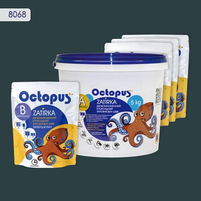 Епоксидна затирка Octopus Zatirka 5,00 кг колір 8068 (8068-5) - 232616